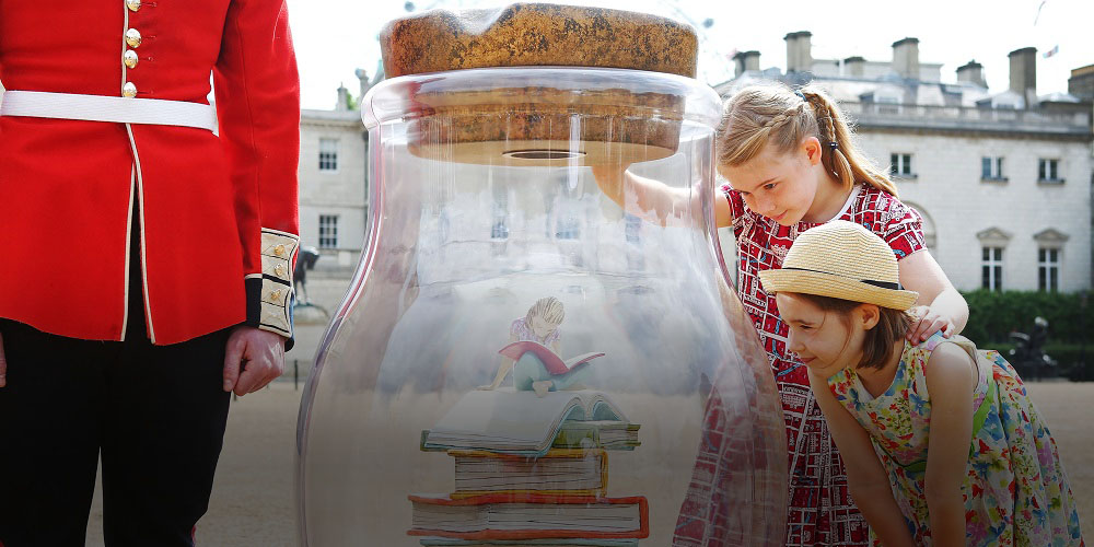 The BFG Dream Jars at Horse Guards Parade