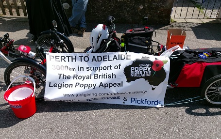 Oz trike trek propels Legion fundraising