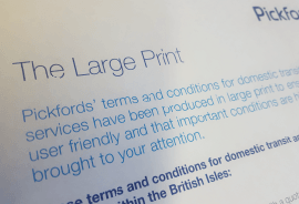 Pickfords large small print