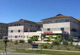 An image of Treliske Hospital in Cornwall which is part of the Royal Cornwall Hospitals NHS Trust.