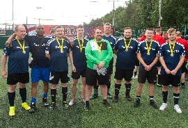 Salvation army football match pickfords team