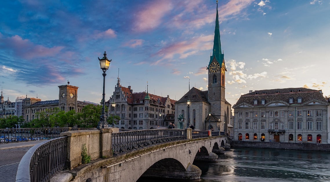 Bridge in zurich Switzerland