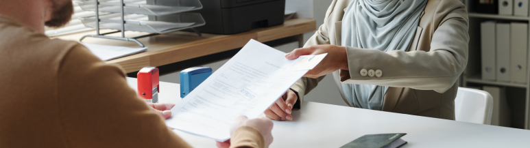 Image of an assignee&#39;s spouse securing their visa